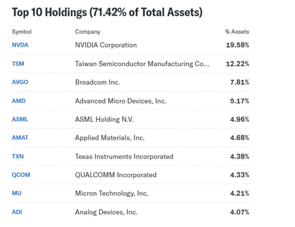 top 10 holdings