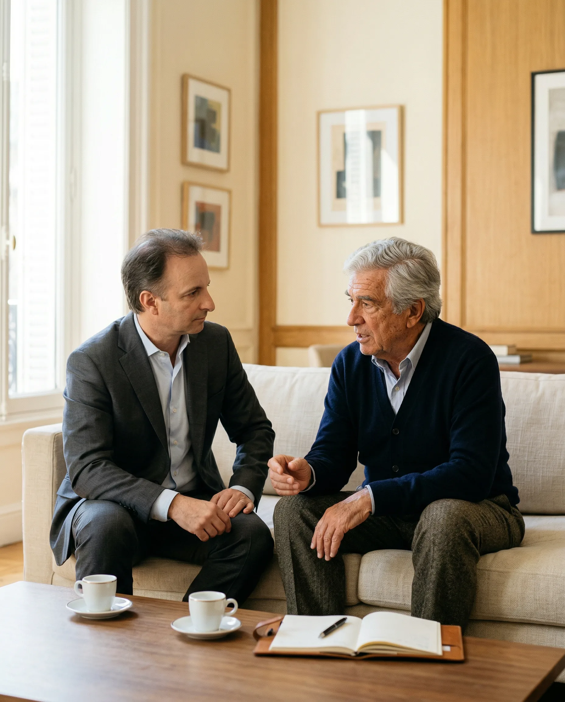 Asesor de CDI Capital conversando con cliente empresario